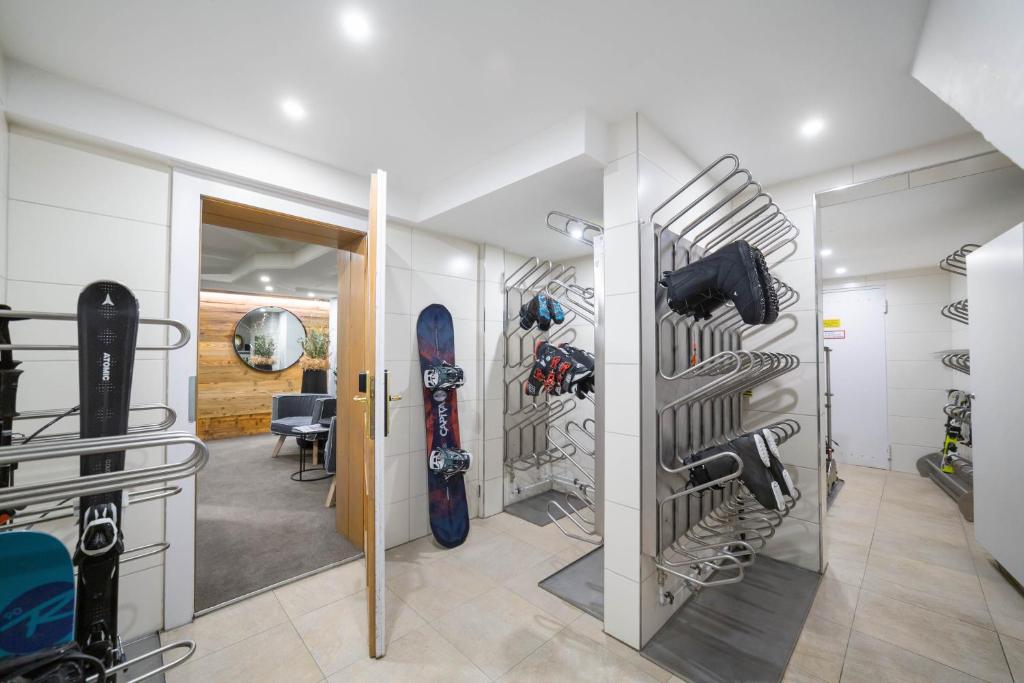 Fitness centrum a/nebo fitness zařízení v ubytování Boutique Hotel ANYBODY