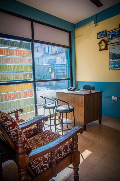 A seating area at Hotel Plaza Nepal