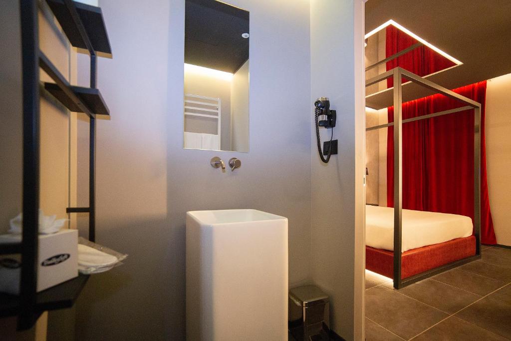 Koupelna v ubytování Motel Hotel Charlie