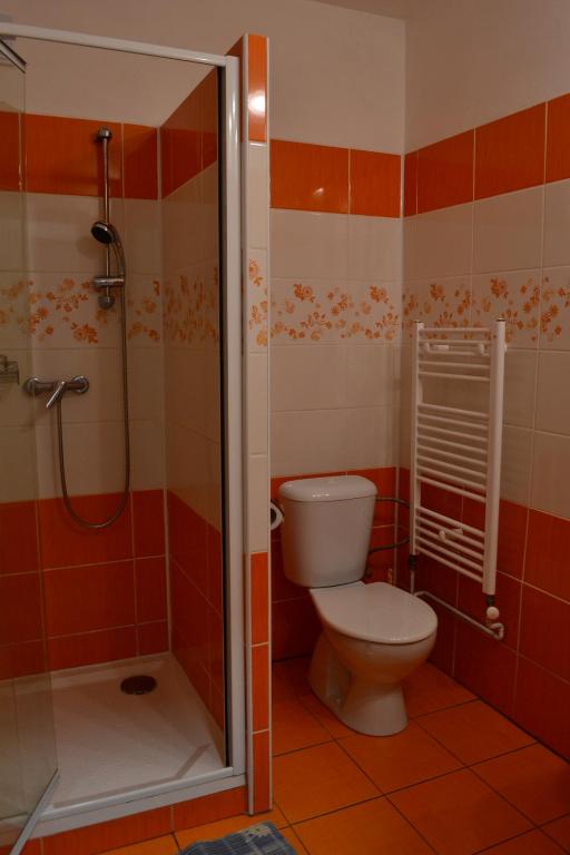 Koupelna v ubytování Hotel Děčín Na Skřivánce