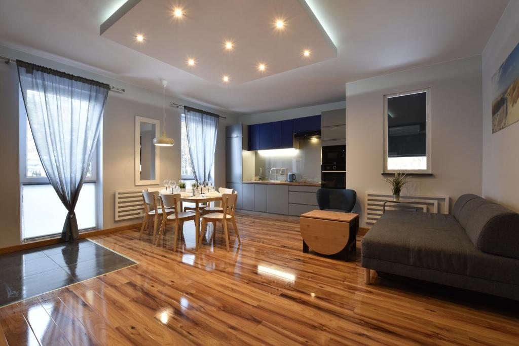 Posezení v ubytování Apartament Flauta Pogorzelica