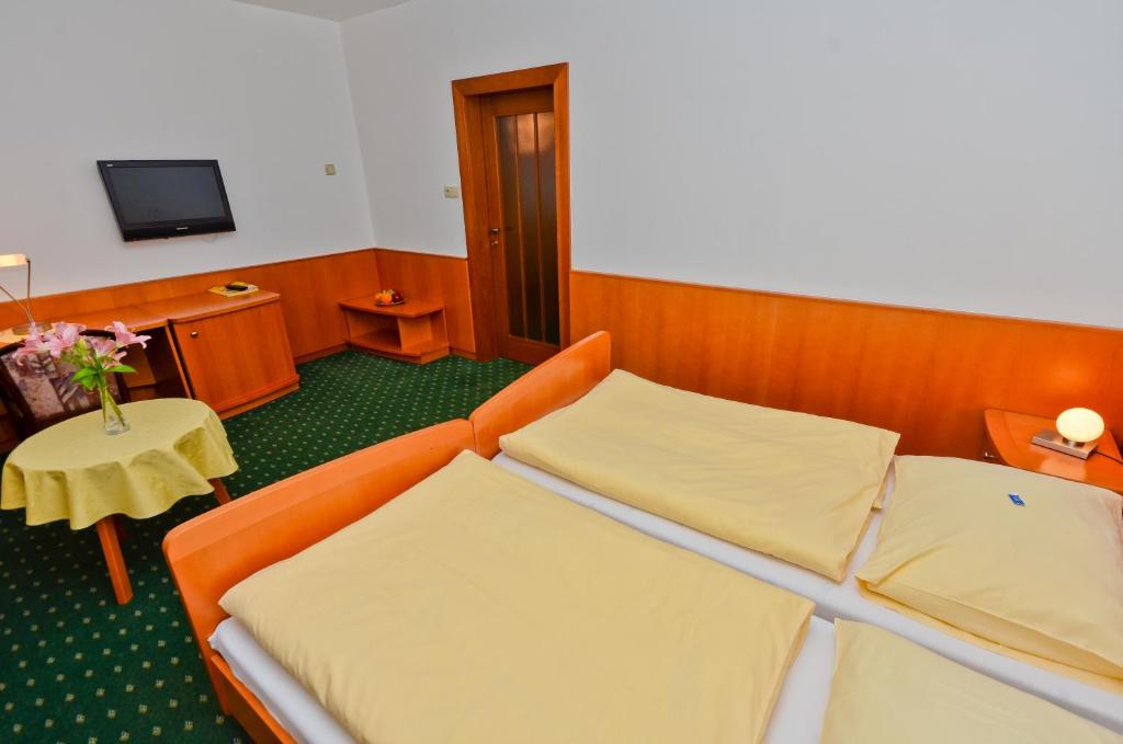 Postel nebo postele na pokoji v ubytování Hotel Kotyza
