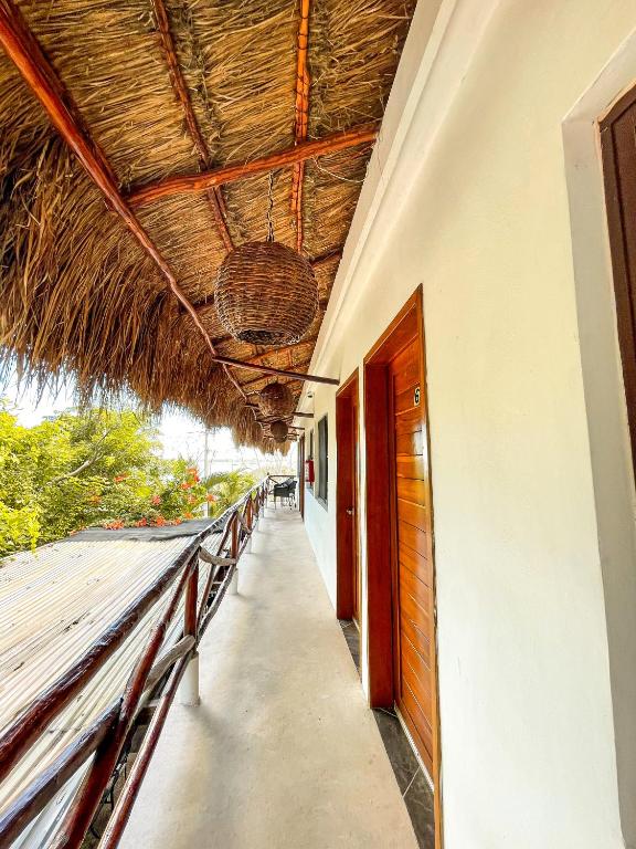 Balkón nebo terasa v ubytování Hotel Sun Ha Bacalar