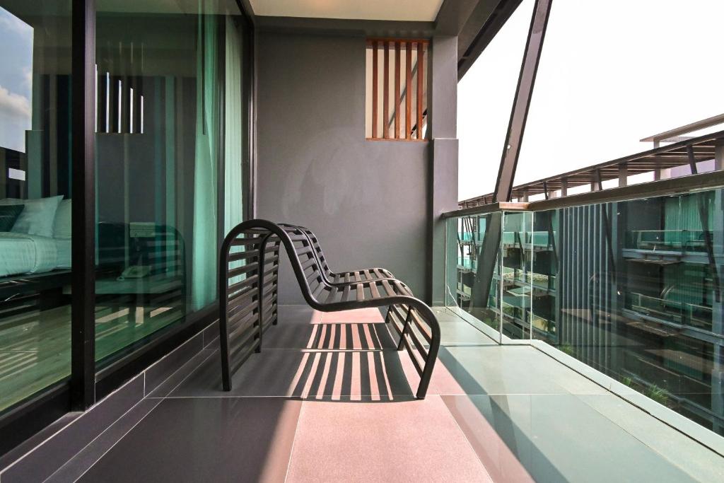 Balkón nebo terasa v ubytování @T Boutique Hotel