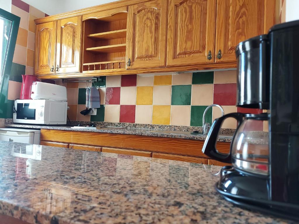 Kuchyňa alebo kuchynka v ubytovaní Apartamentos Acuario Sol
