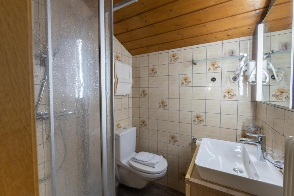 Koupelna v ubytování Haus Buchhammer