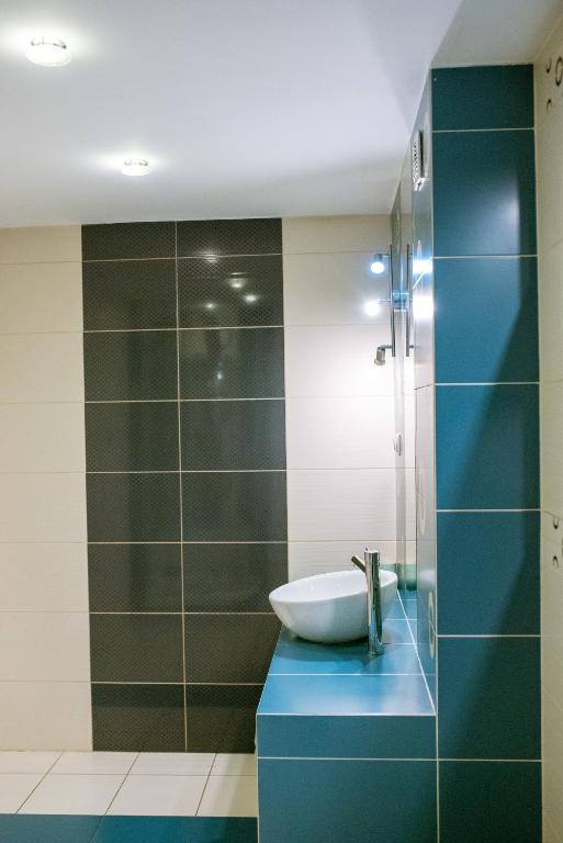 Kúpeľňa v ubytovaní Pokoje Gościnne u Meresa