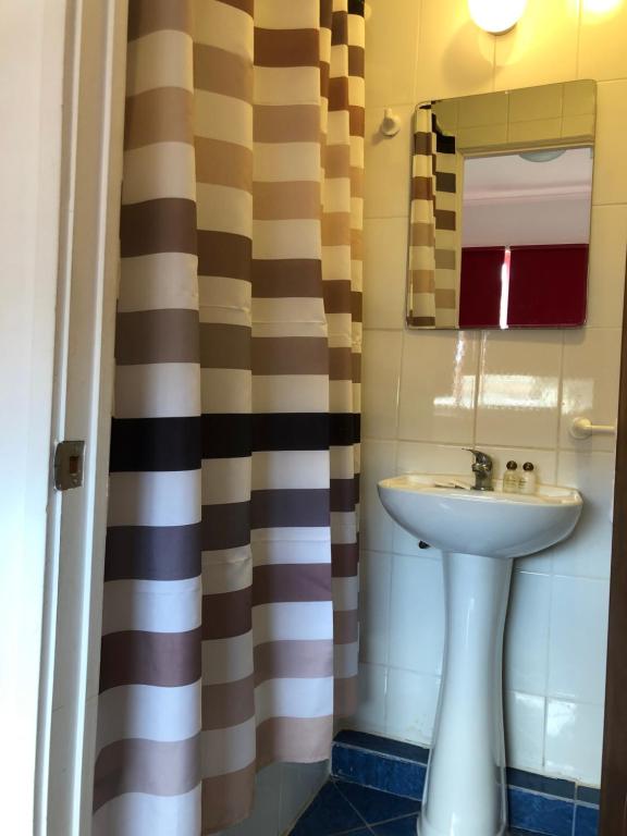 Koupelna v ubytování Hostal Recreo