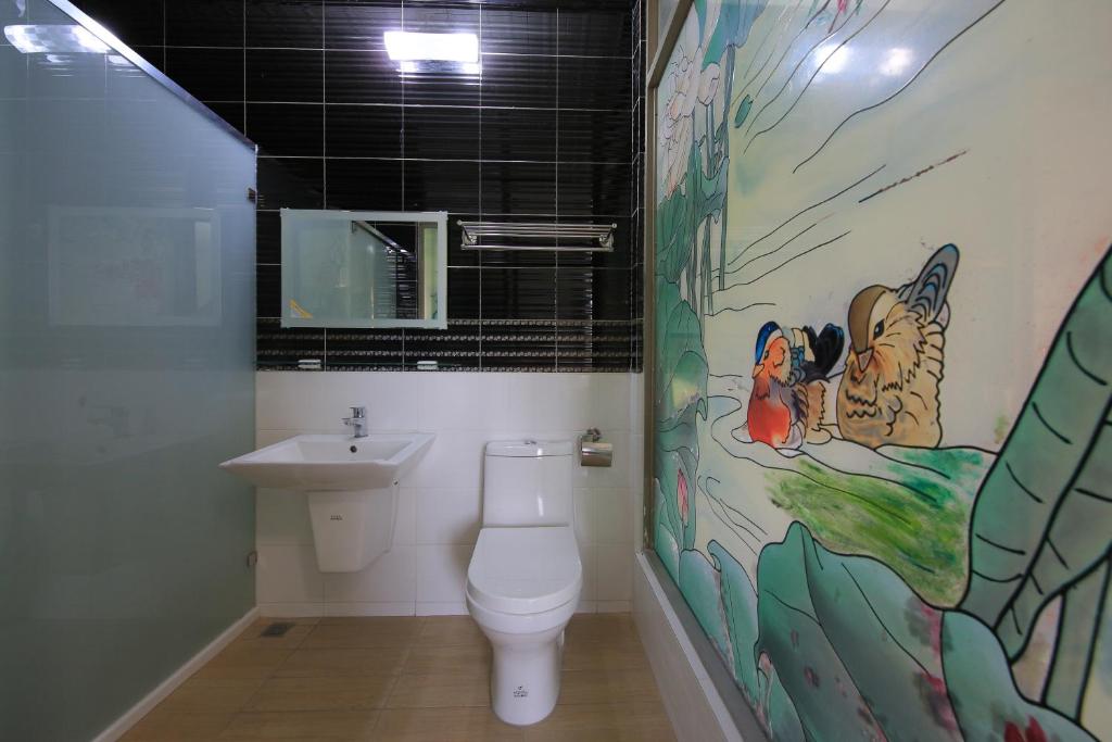 Koupelna v ubytování Bridgeside Homestay