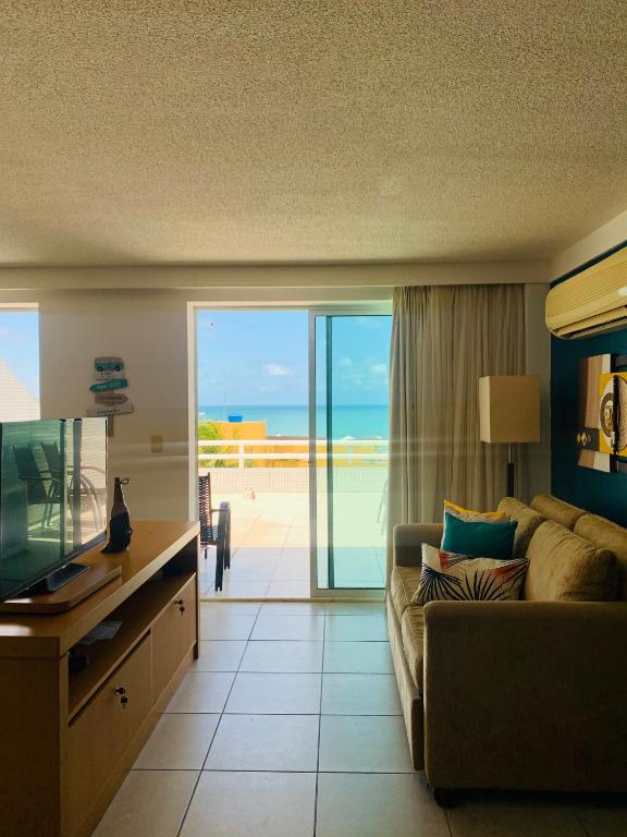  Maravilhoso flat com vista para o Mar de Ponta Negra