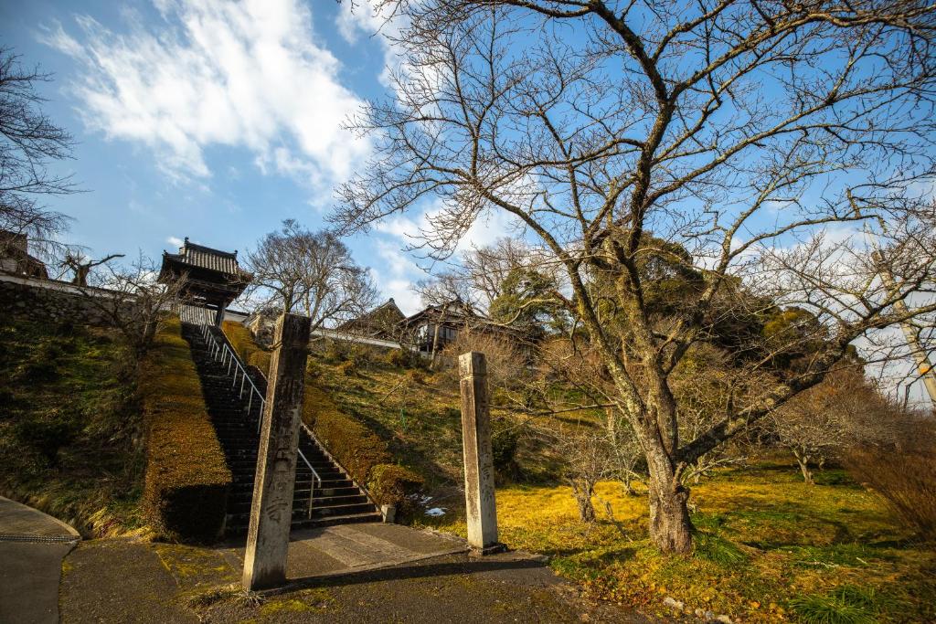 Zahrada ubytování Temple Hotel 正暦寺