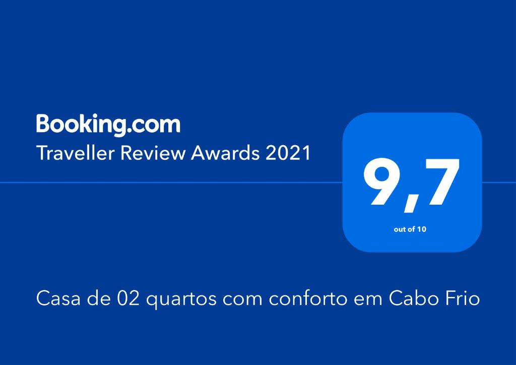  Casa de 02 quartos com conforto em Cabo Frio