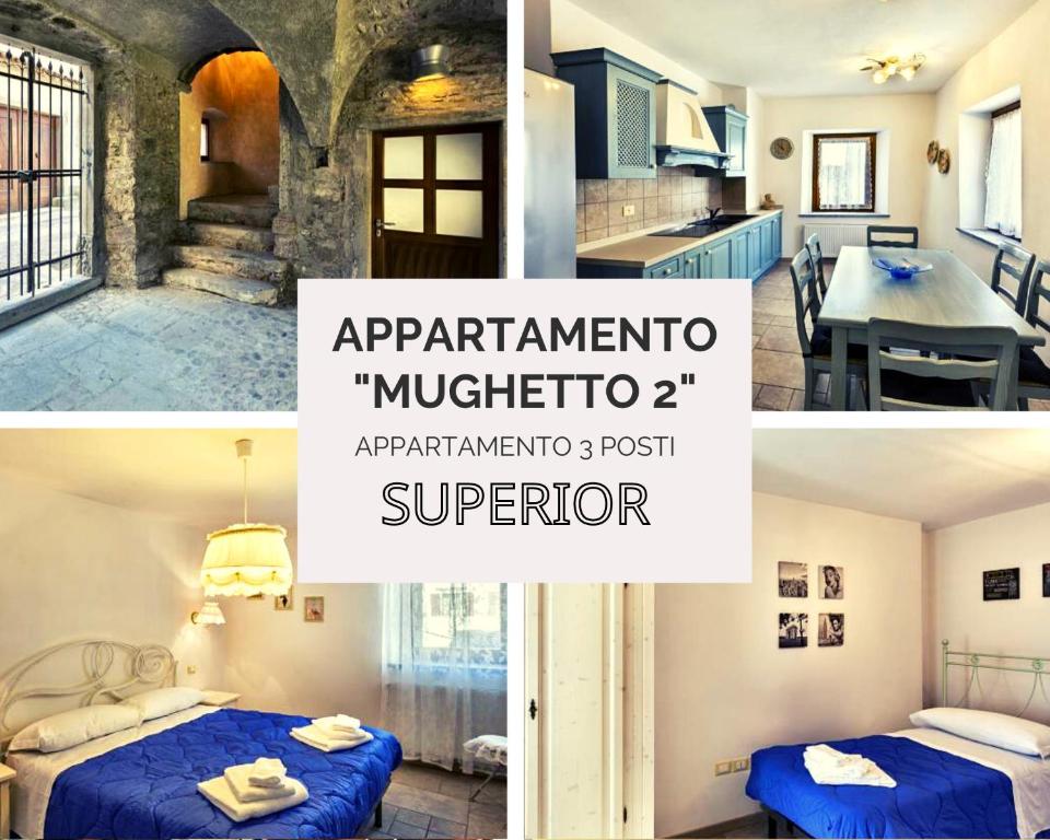 Letto o letti in una camera di Albergo Diffuso Sutrio Zoncolan
