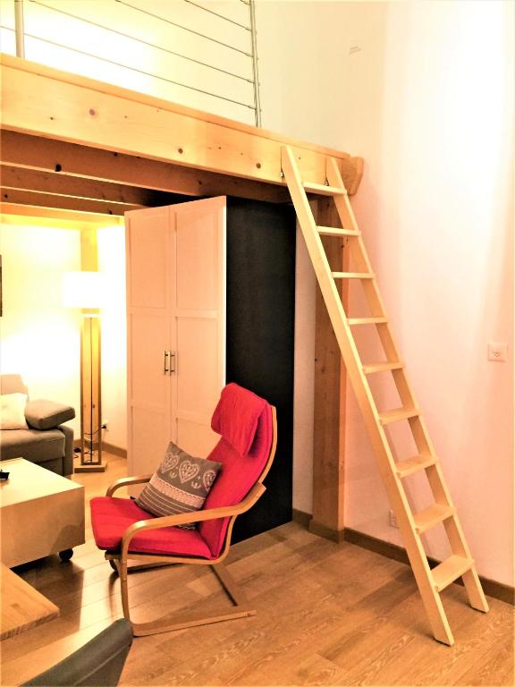 Posezení v ubytování Anniviers : studio avec mezzanine