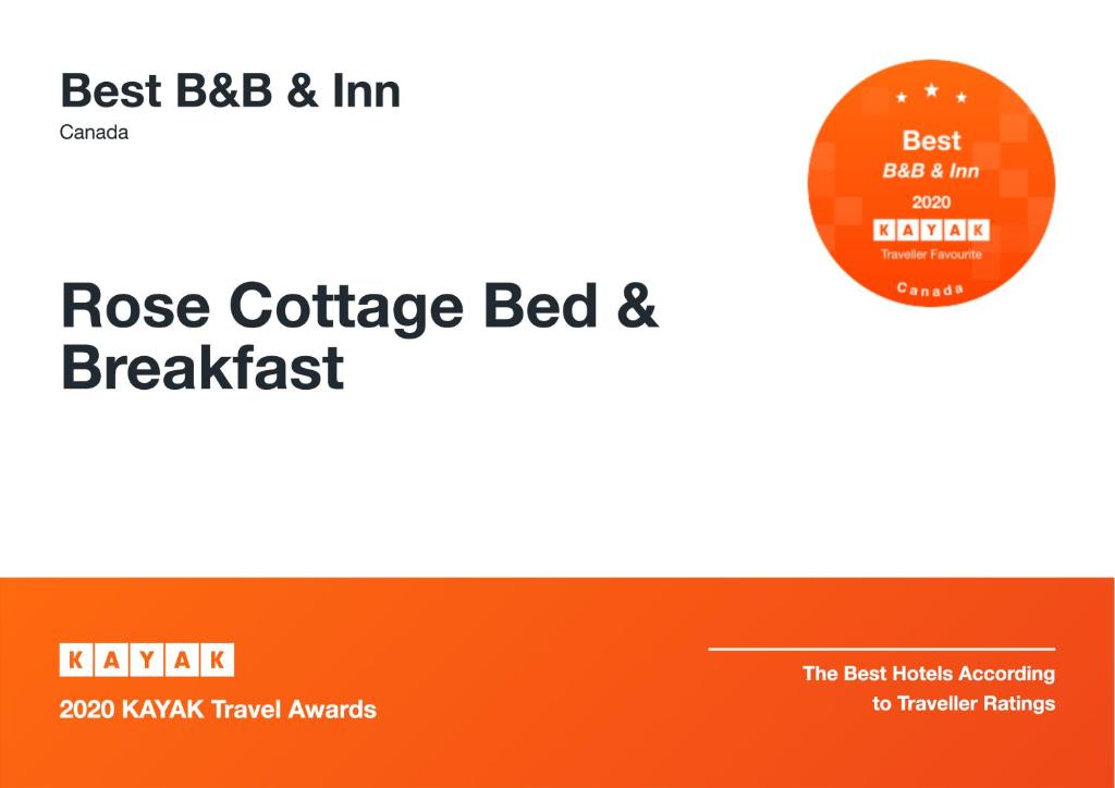 Certifikát, hodnocení, plakát nebo jiný dokument vystavený v ubytování Rose Cottage Bed & Breakfast