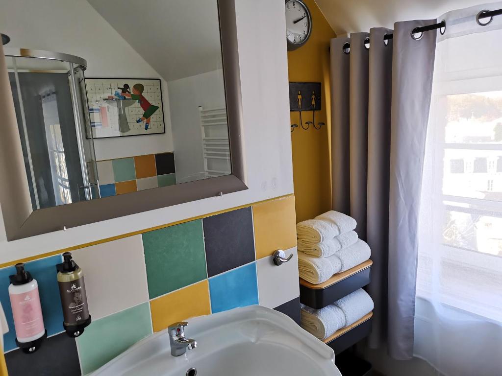 Koupelna v ubytování La Récréation - Chambres et Appartements