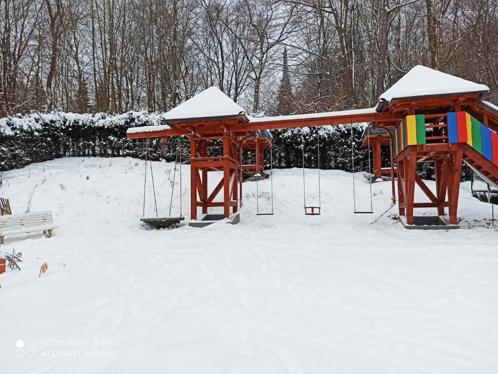 Pension Waldsauna v zimě