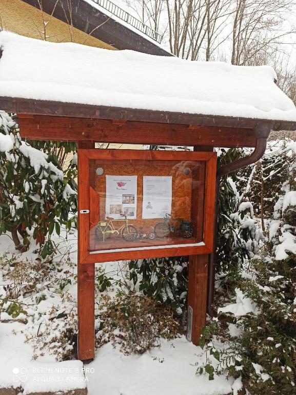 Pension Waldsauna v zimě
