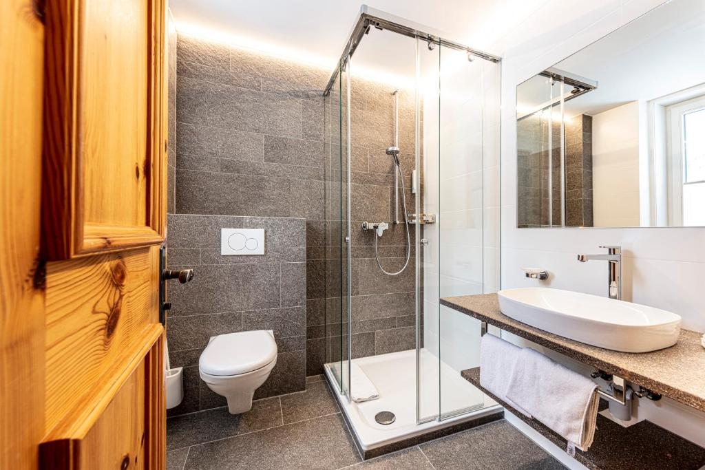 Koupelna v ubytování Hotel Filli