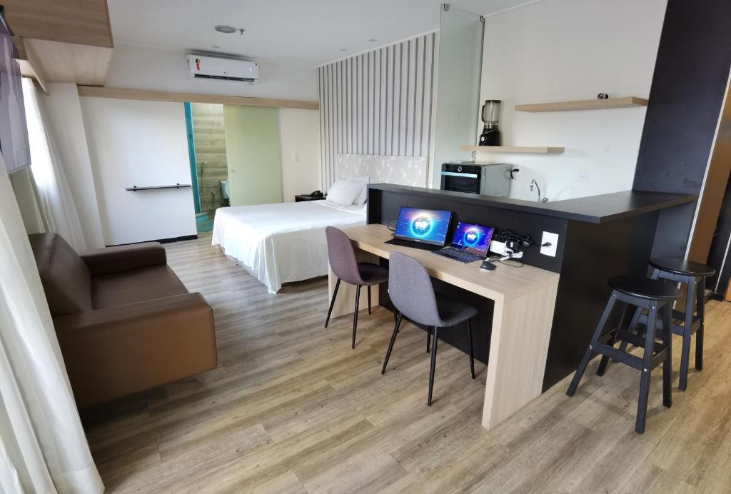 Flat Apartamento Estiloso e Recém Decorado! LANÇAMENTO! - Studio