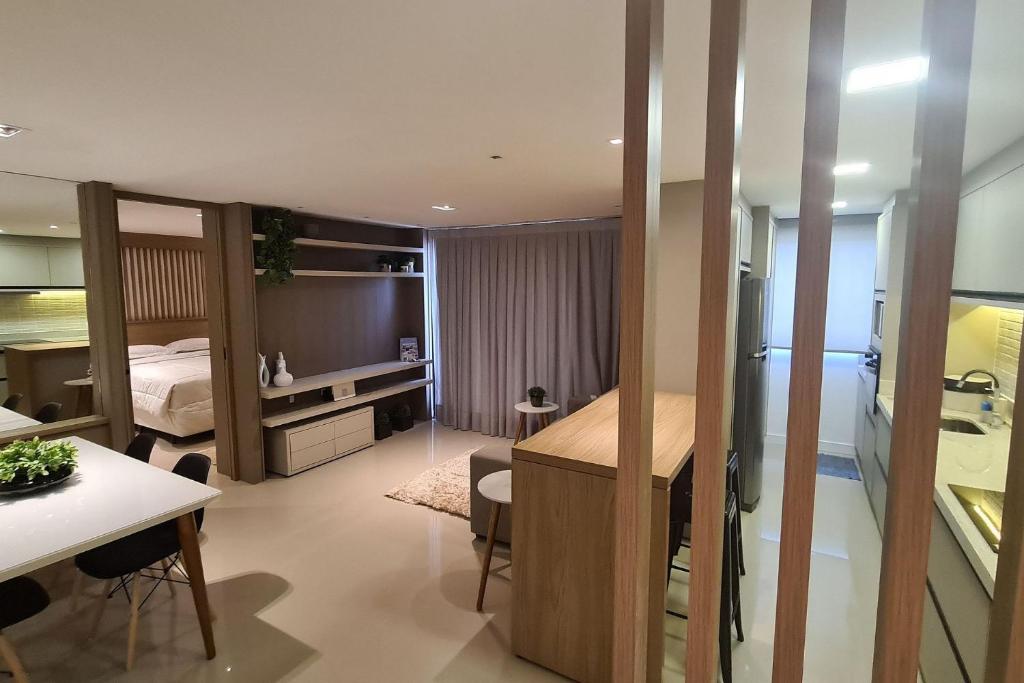  Apartamento Studio no último andar no CENTRO de FOZ com linda VISTA