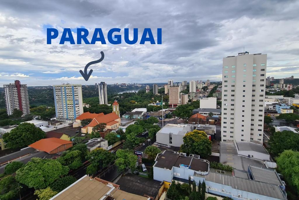  Apartamento Studio no último andar no CENTRO de FOZ com linda VISTA