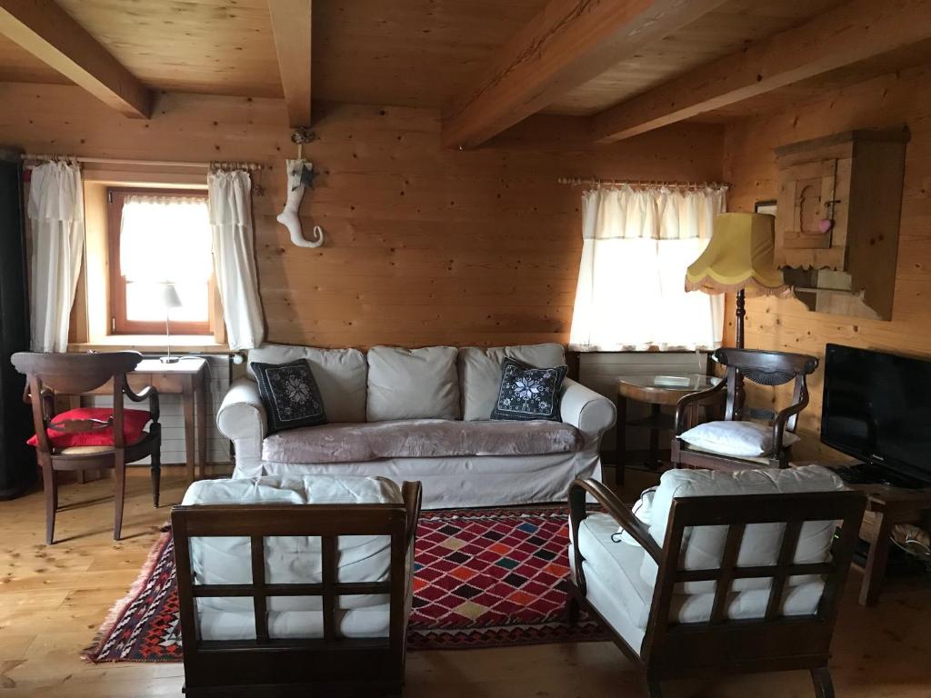 Posezení v ubytování Chalet Charm