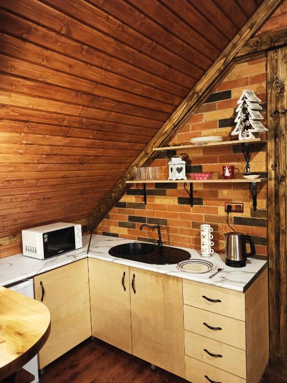 Kuchyň nebo kuchyňský kout v ubytování Jermatun Guest House