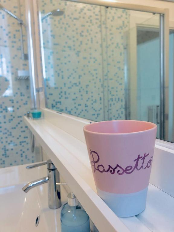 Koupelna v ubytování B&B Il Poeta sul Mare