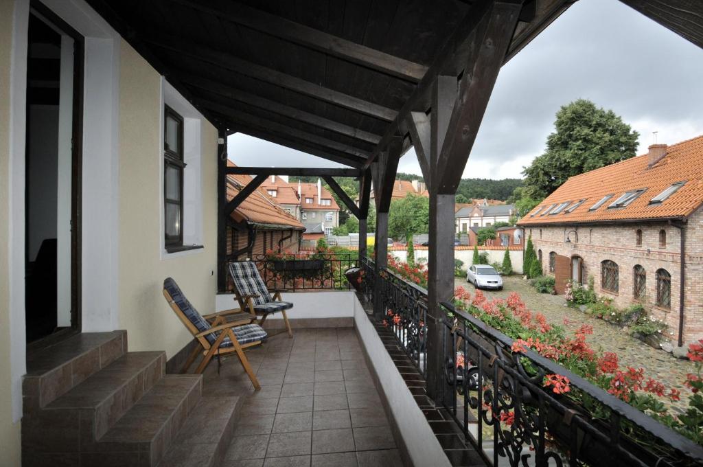 Budova, kde se aparthotel nachází