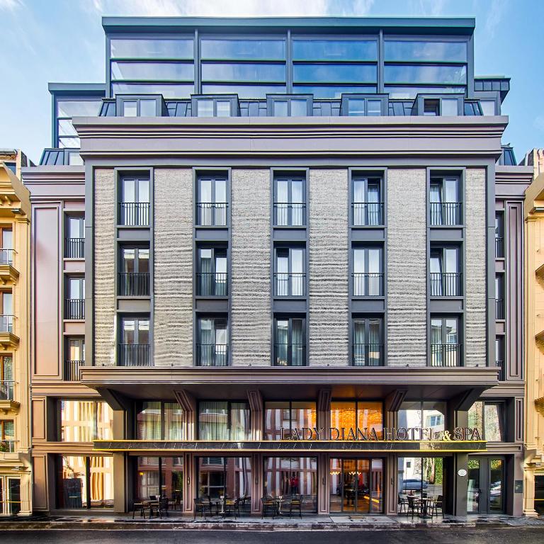 an architectural rendering of a building at Lady Diana Hotel in Istanbul