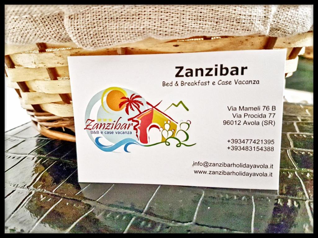 Certifikát, hodnocení, plakát nebo jiný dokument vystavený v ubytování Zanzibar - Charming Rooms and Apartments