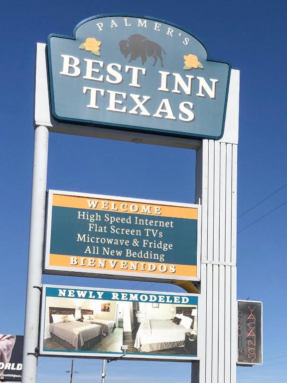 Certifikát, hodnocení, plakát nebo jiný dokument vystavený v ubytování Best Inn Texas