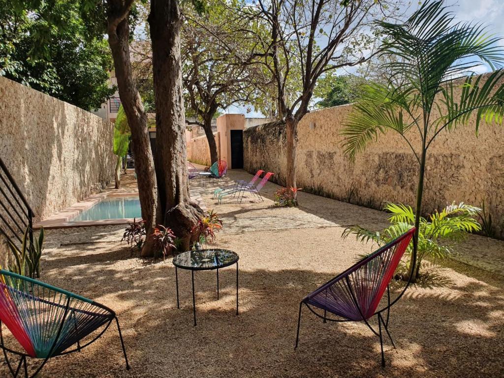 Jardí fora de Hotelito YUM KAAX
