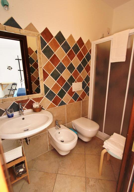 Koupelna v ubytování B&B Acquamarina Villasimius