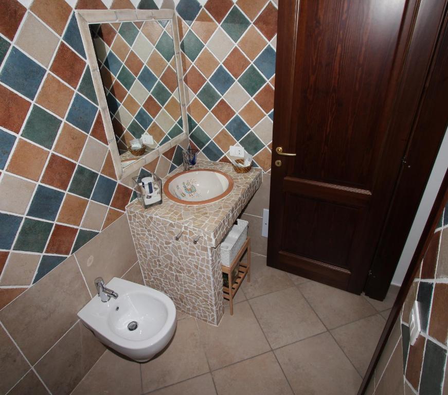 Koupelna v ubytování B&B Acquamarina Villasimius