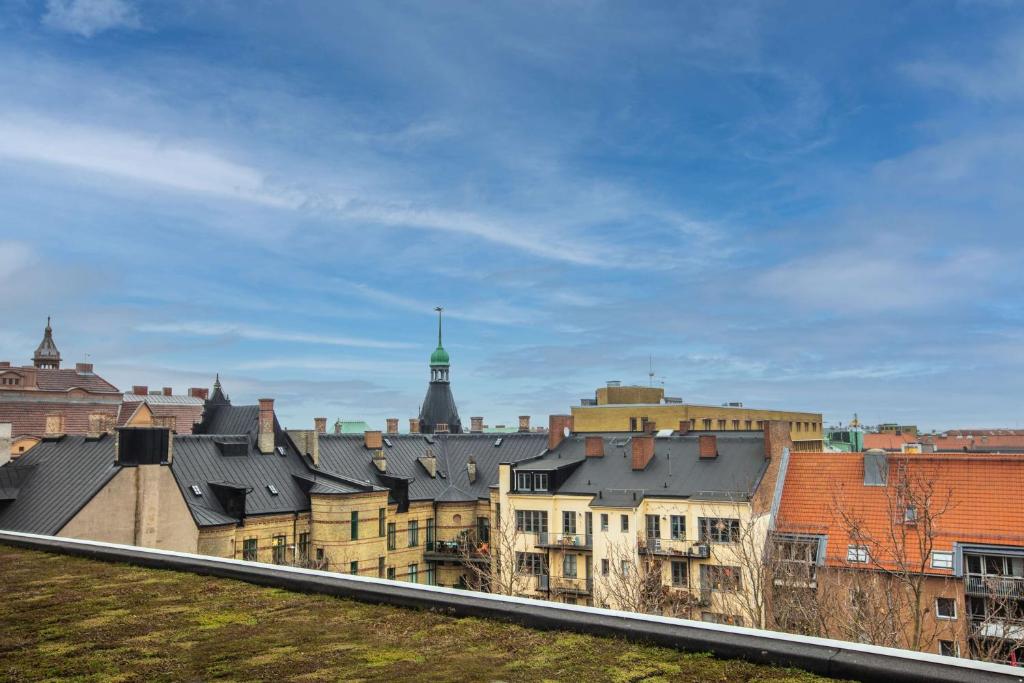 Nespecifikovaný výhled na destinaci Malmö nebo výhled na město při pohledu z hotelu