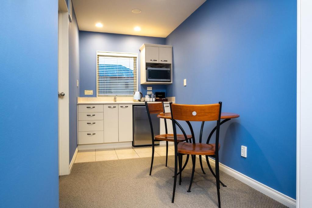 Kuchyň nebo kuchyňský kout v ubytování Motel de la Mer