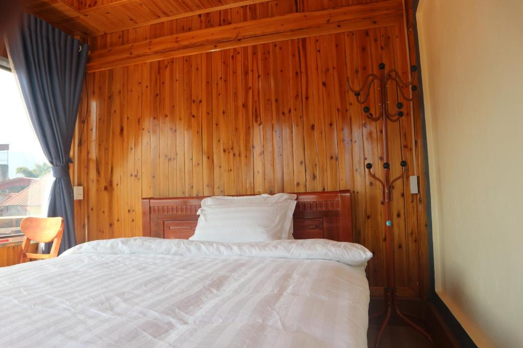 Giường trong phòng chung tại Mây Núi Homestay