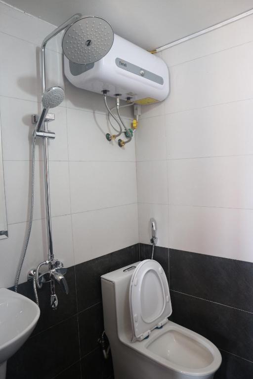 Koupelna v ubytování Mây Núi Homestay