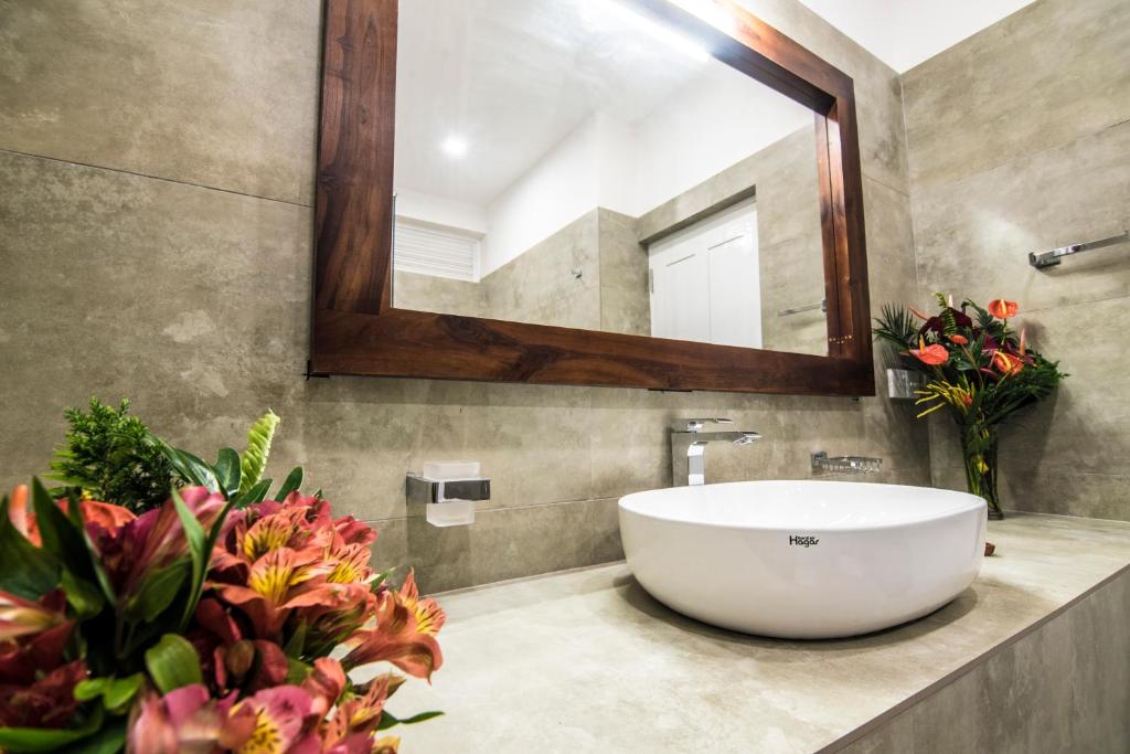 Koupelna v ubytování Tip Top Boutique hotel