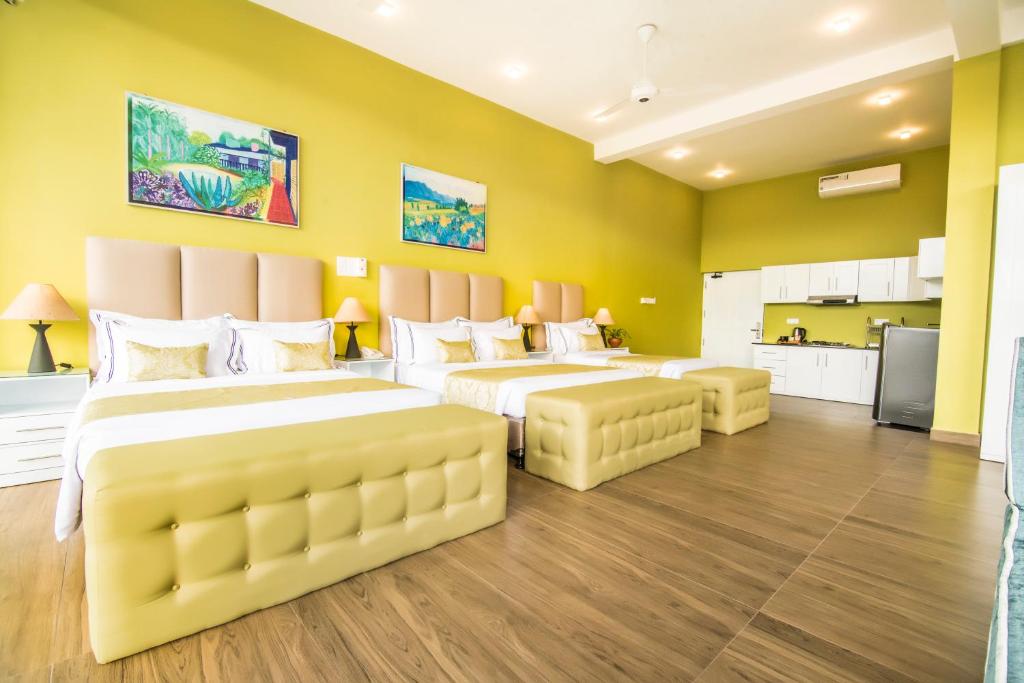 Kuchyň nebo kuchyňský kout v ubytování Tip Top Boutique hotel