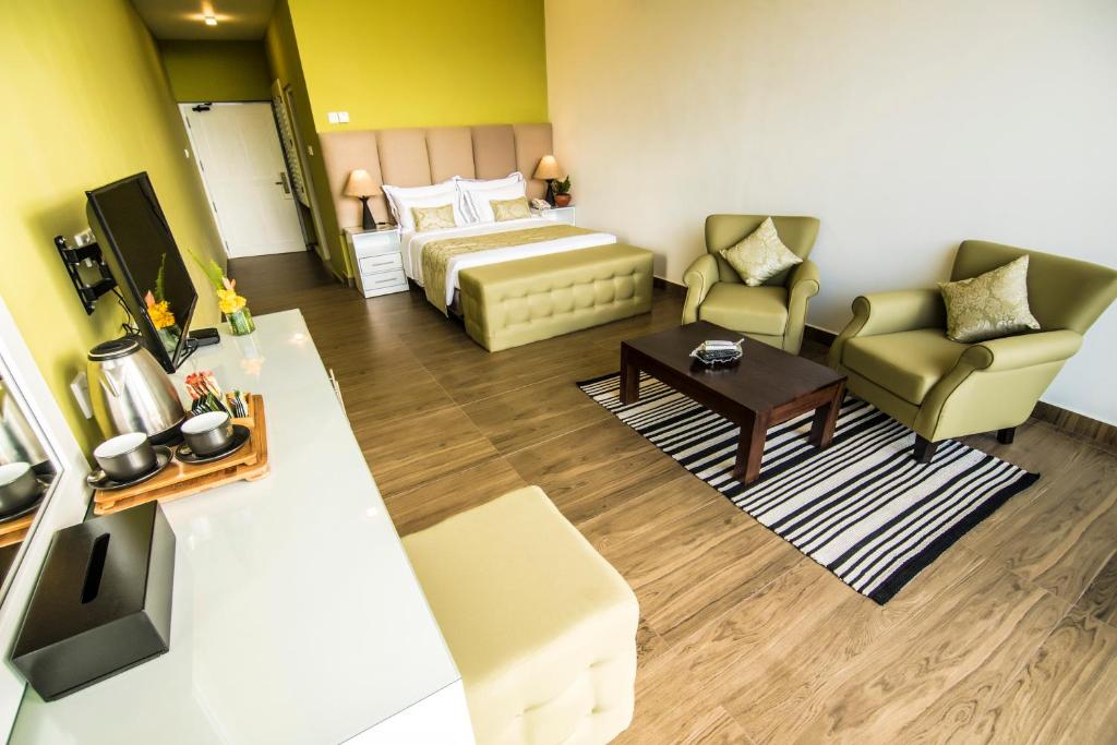 Postel nebo postele na pokoji v ubytování Tip Top Boutique hotel
