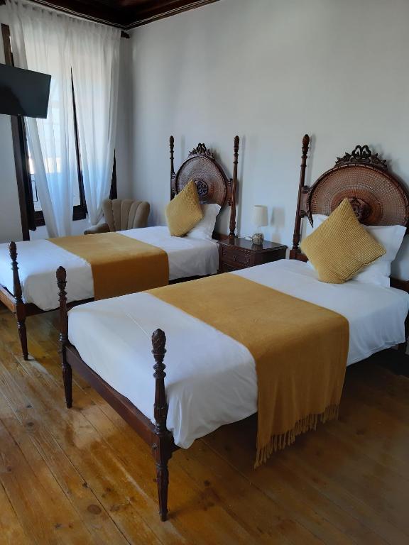 Postel nebo postele na pokoji v ubytování Hotel Ribamar
