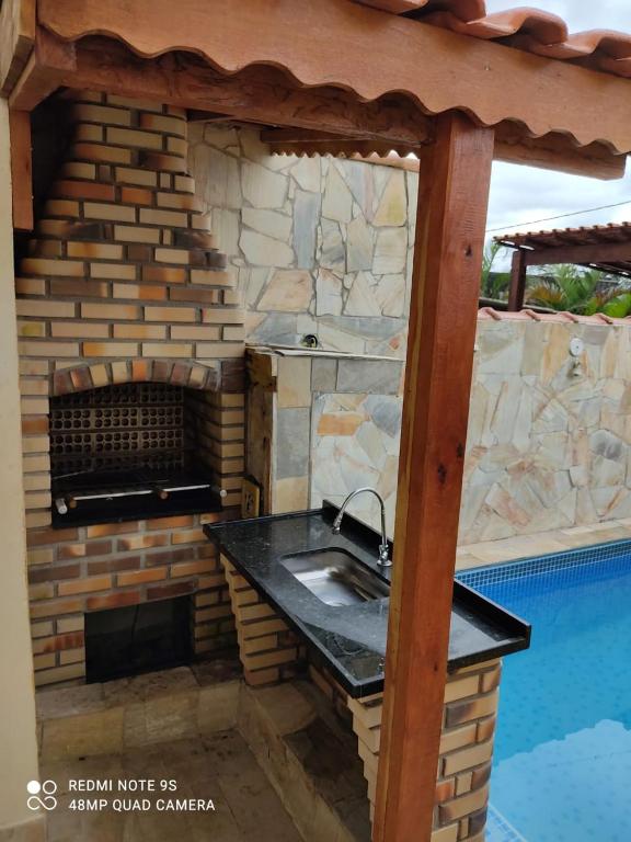  Casa com Piscina privativa em Itanhaém lado praia