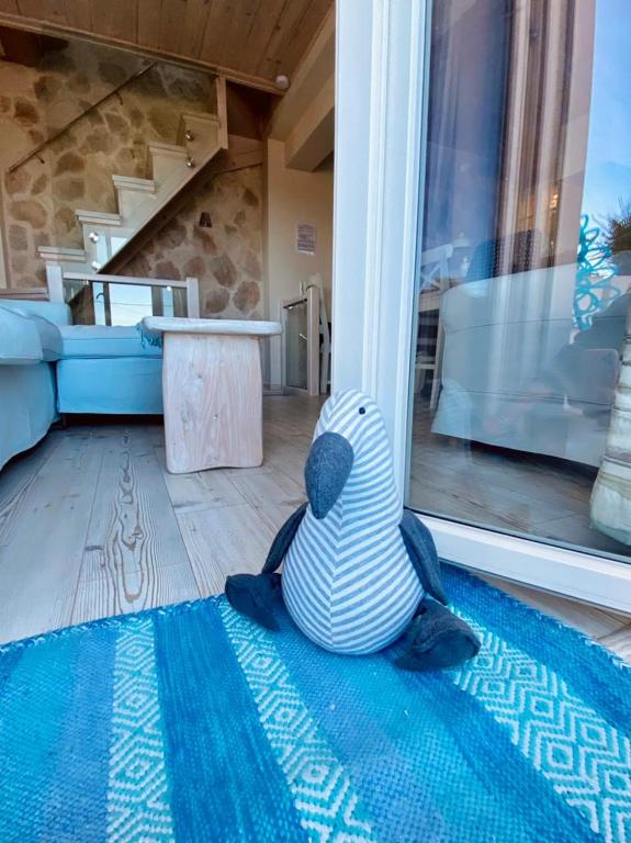 Posezení v ubytování Blue View House