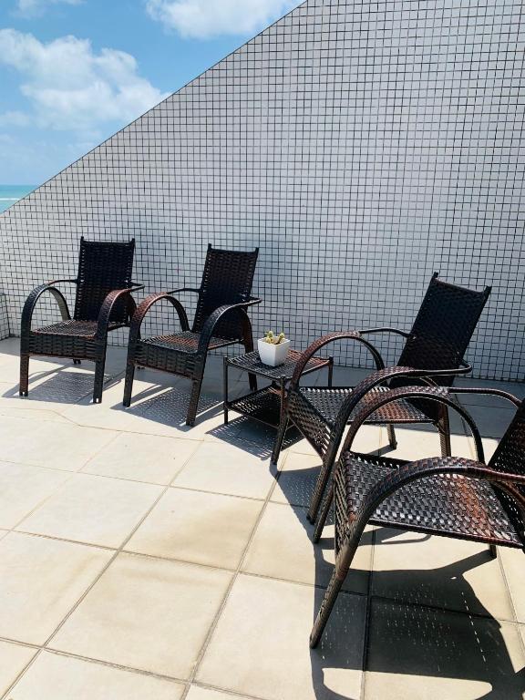  Maravilhoso flat com vista para o Mar de Ponta Negra