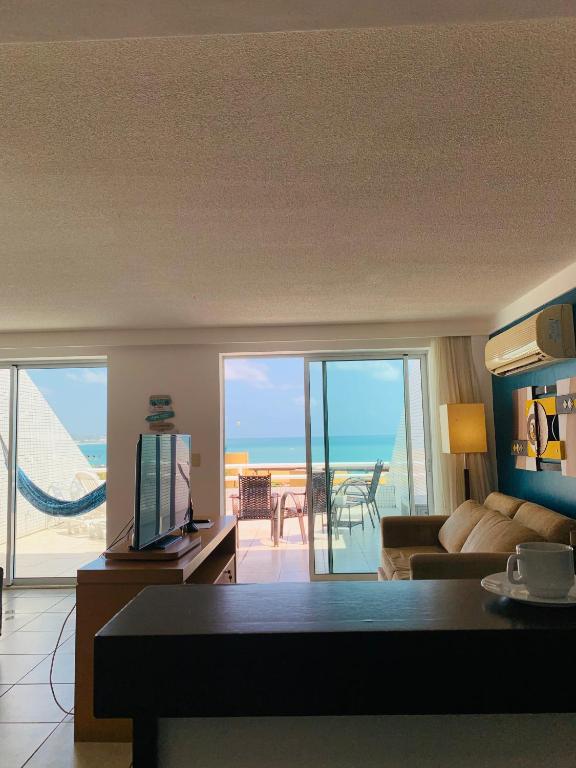  Maravilhoso flat com vista para o Mar de Ponta Negra
