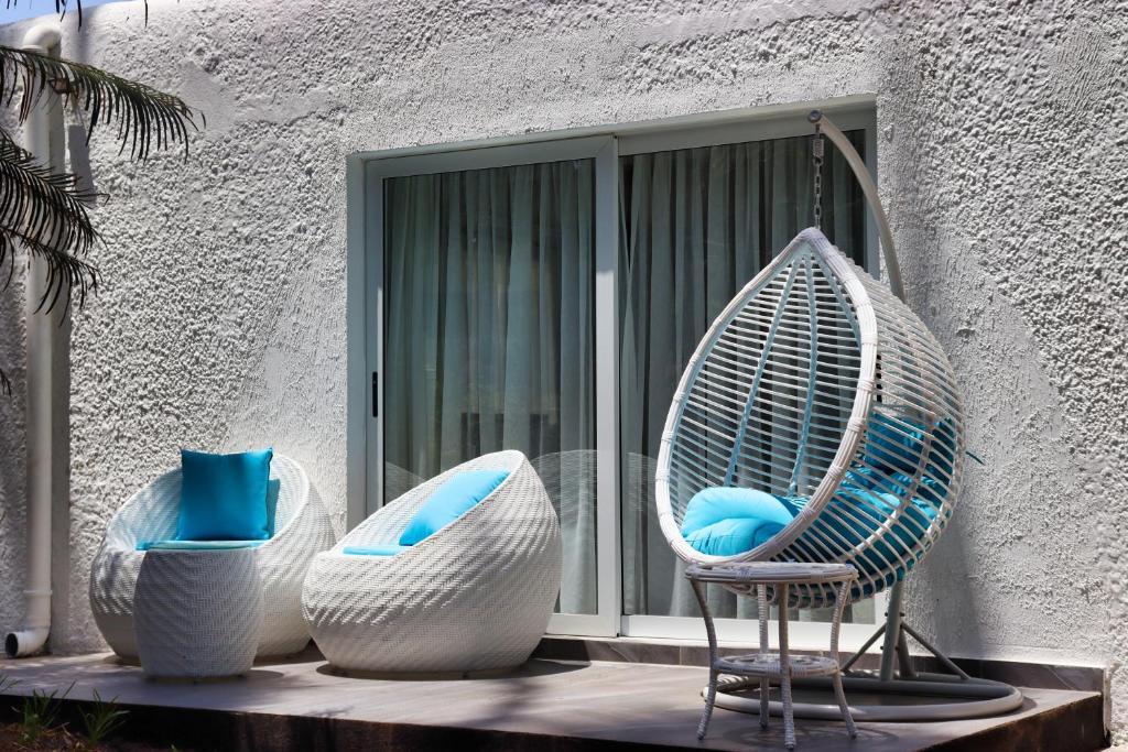 Posezení v ubytování Searenity Beach Villa
