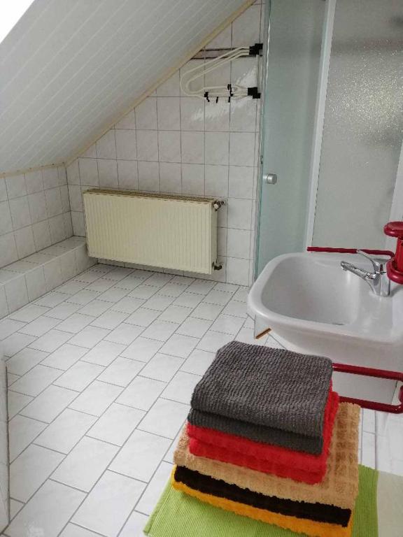 Koupelna v ubytování Ferienwohnung Reitinger